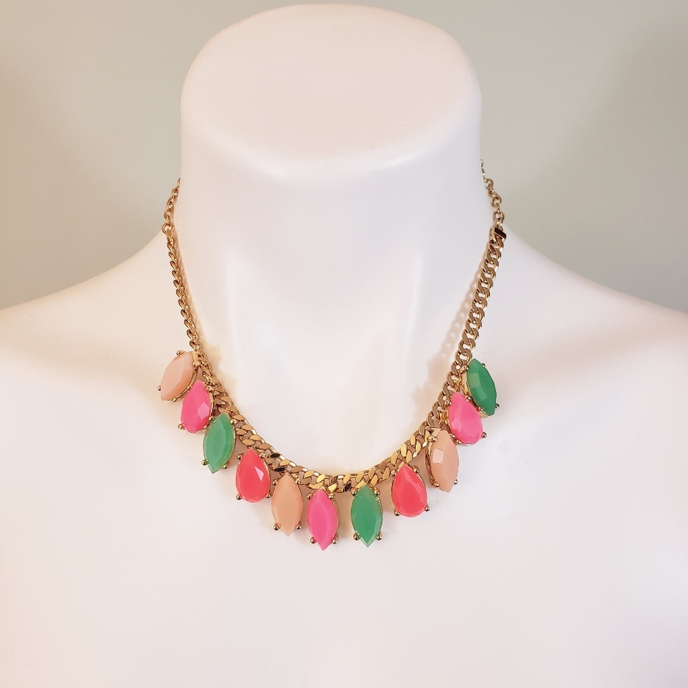 Kate Spade Gardens of Paris Colored Gem Necklace
